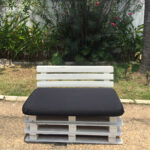 Pallet seat with back